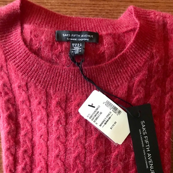 Saks Fifth Avenue Cashmere Sweater - Picture 2 of 6